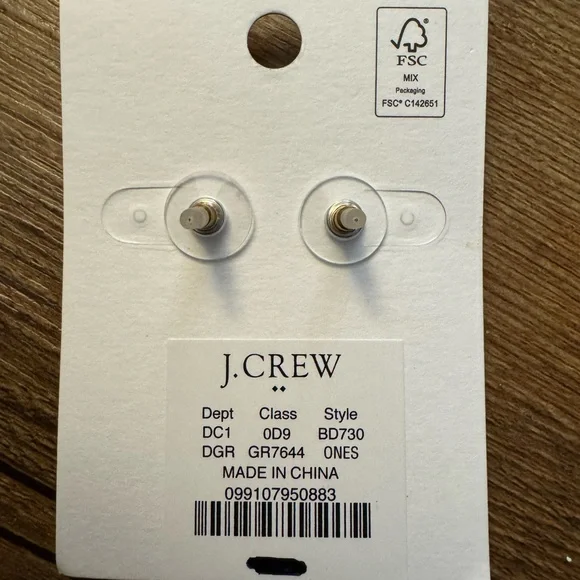 J.Crew Gold Stud Earrings - Picture 3 of 3